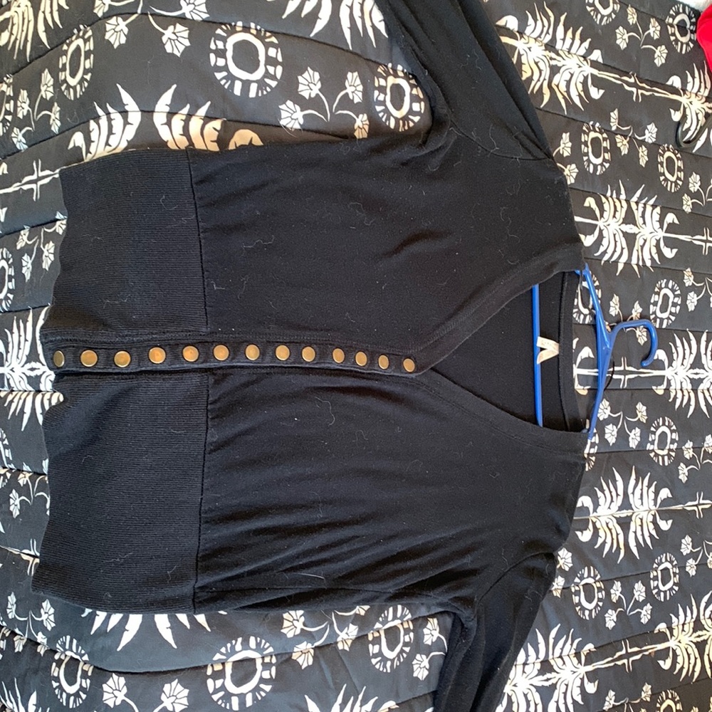 Black cardigan